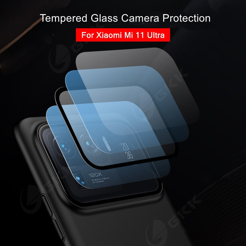 GKK 360 Full Protection Case For Xiaomi 11 Ultra Camera Glass Protection Anti-knock Matte PC Hard Cover For Xiaomi 11 Ultra Case