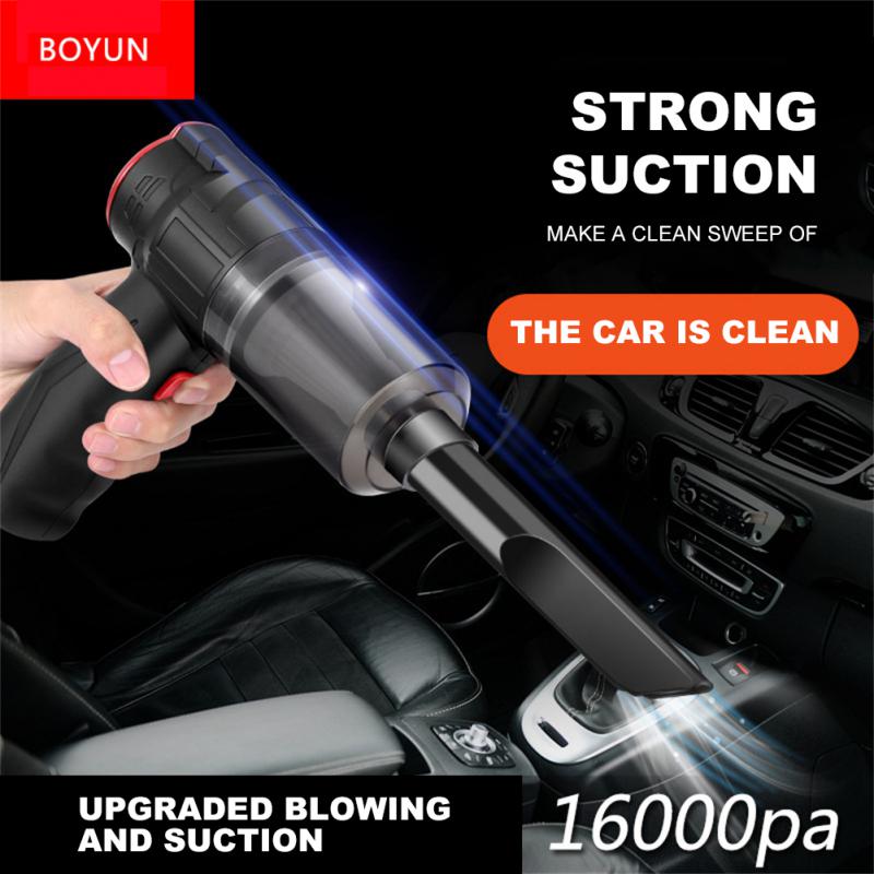 16000Pa Car Vacuum Cleaner Wireless Portable Powerful Suction Vacuum Cleaner Handheld Mini Aspiradora Para Auto For Car Interior