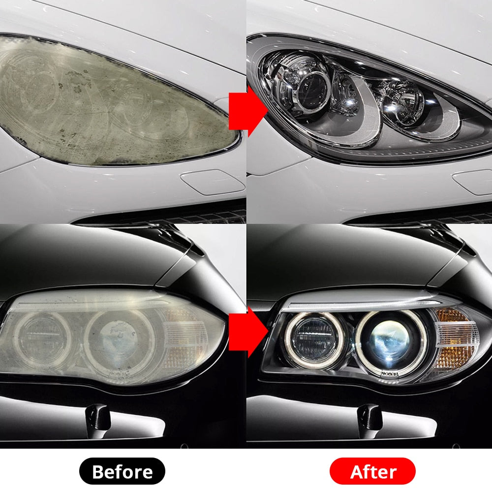 Car Headlight Polishing Agent Scratch Remover Repair Fluid Headlight Renewal Polish And Maintenance Liquid Kit Auto Accessories