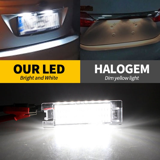 2Pcs Canbus Car LED Number License Plate Light for Opel Vectra C Astra J H Zafira B Insignia Corsa C Meriva A Tigra B Lamp