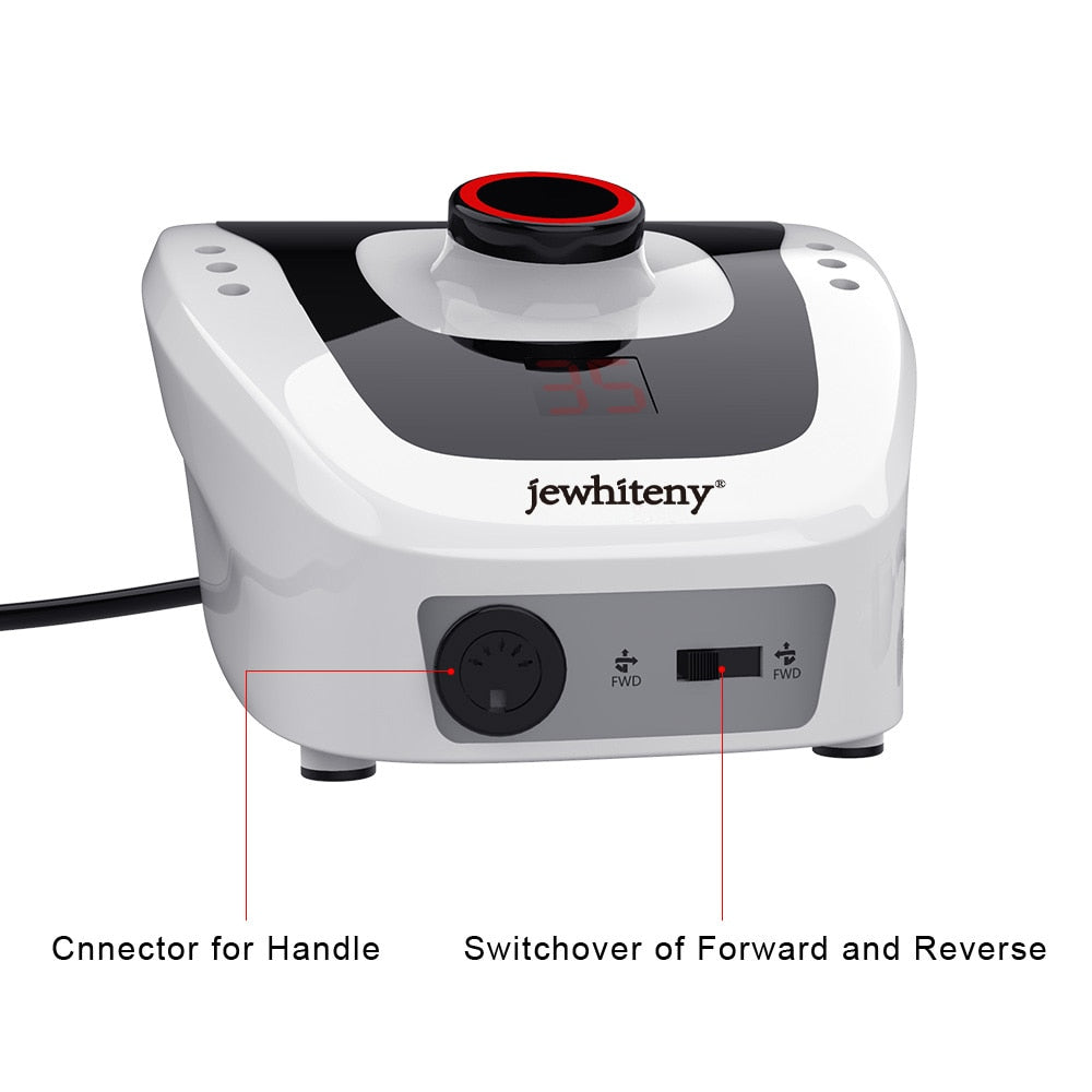 32W 35000RPM Electric Nail Drill Manicure Machine File New Version Of Copper Handle Nail Tool Kit Electric Nail File With Cutter