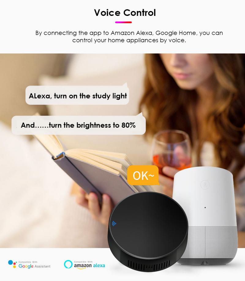 Tuya IR WiFi Remote Control Smart Universal Infrared Smart Home Control for TV DVD AUD AC Works with Alexa Google Home Alice