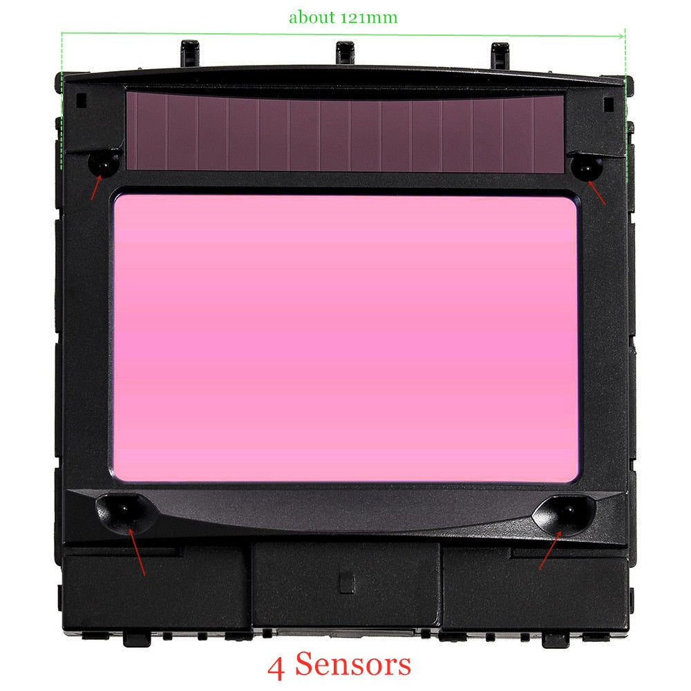 Professional Welding Helmet 100*65mm 1111 4 Sensors Grinding DIN 3/4-13 MMA MIG TIG EN379 Solar Auto Darkening Welding Mask