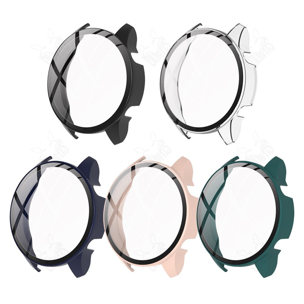 Protection Case + Screen Protector for Xiaomi Mi Watch Color Sport PC Hard Cases With Tempered Glass Smartwatch Protective Cover