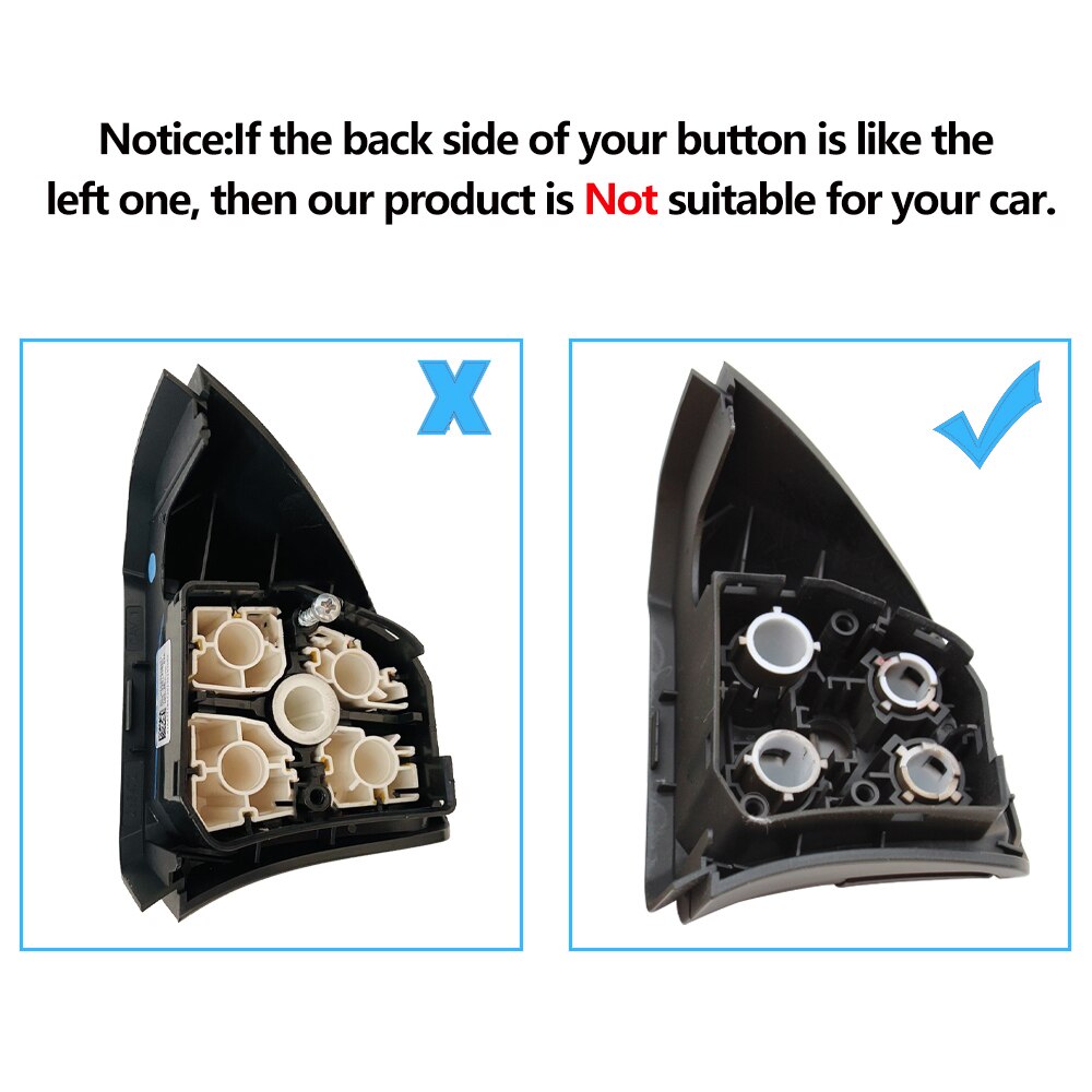 Car Multi-function Steering Wheel Buttons Kit Phone Control Keys For Mercedes Benz W164 W245 W251 ML GL300/350/400/450 2006-2009