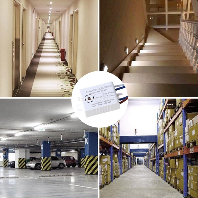 MRSK50A تحسين المنزل مفاتيح الذكية وحدة 220 فولت كاشف الصوت صوت الاستشعار ذكي السيارات على إيقاف مفتاح الإضاءة اكسسوارات
