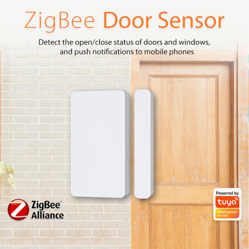 CORUI Tuya ZigBee Window Door Sensor De Porta Deur Open/Gesloten Detector Alexa Google Home Smar Tlife App Casa Inteligente