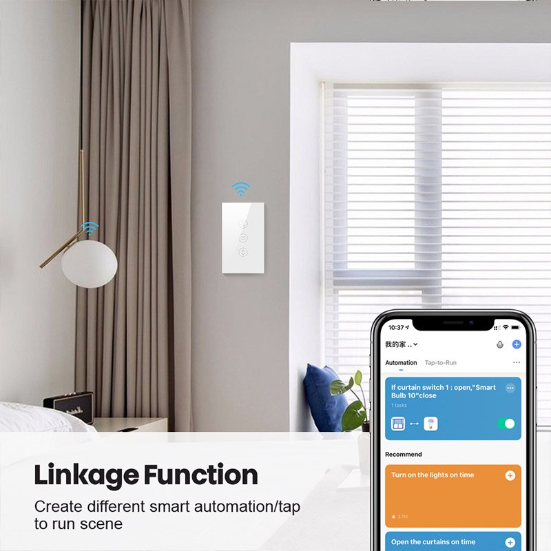 Smart Life WiFi Curtains Blinds Switch Roller Shutter Electric Motor Google Home Alexa Voice Control Domotica Casa Inteligente