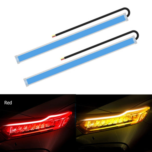 Sequential flowing turn signal LED strip lights for car headlights