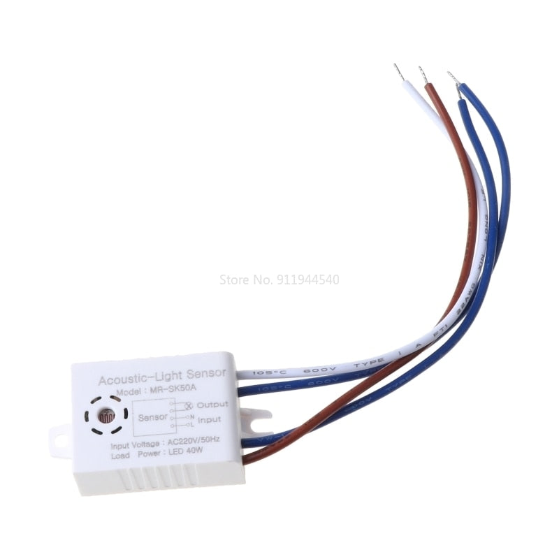 MRSK50A تحسين المنزل مفاتيح الذكية وحدة 220 فولت كاشف الصوت صوت الاستشعار ذكي السيارات على إيقاف مفتاح الإضاءة اكسسوارات