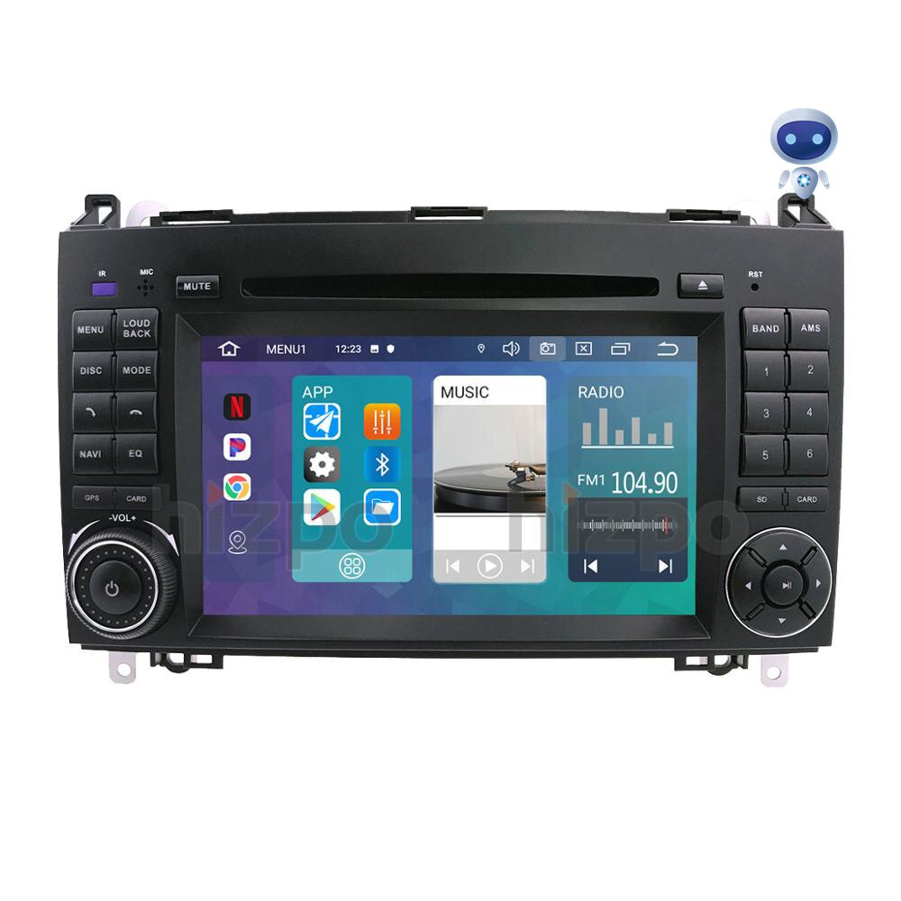 Android 10 IPS Quad Core 1G 16G Multimedia for Mercedes Benz W169 W245 Viano Vito W639 Sprinter W906 DVD RDS SWC DVR OBD2 4GWIFI
