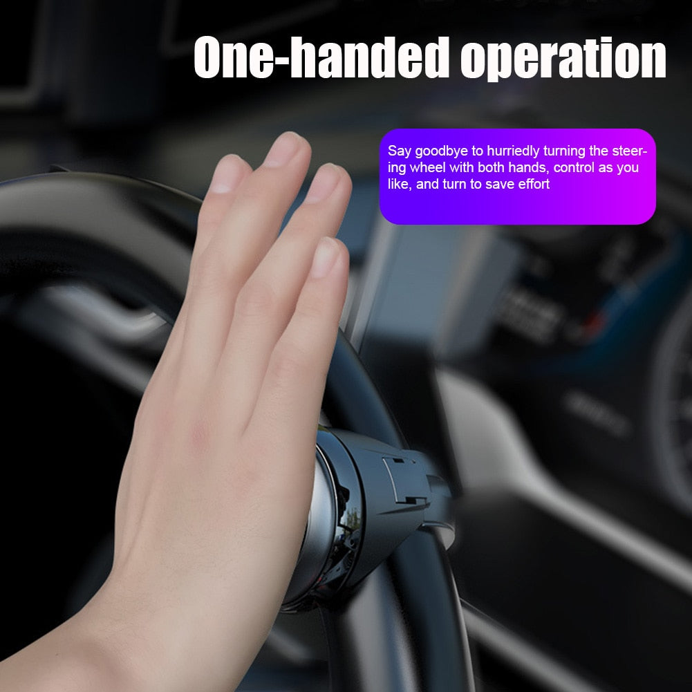 Universal Booster For Automobile Steering Wheel 360 Degree Rotating Power Ball Saves Effort Metal Bearing Power Handle Spherical