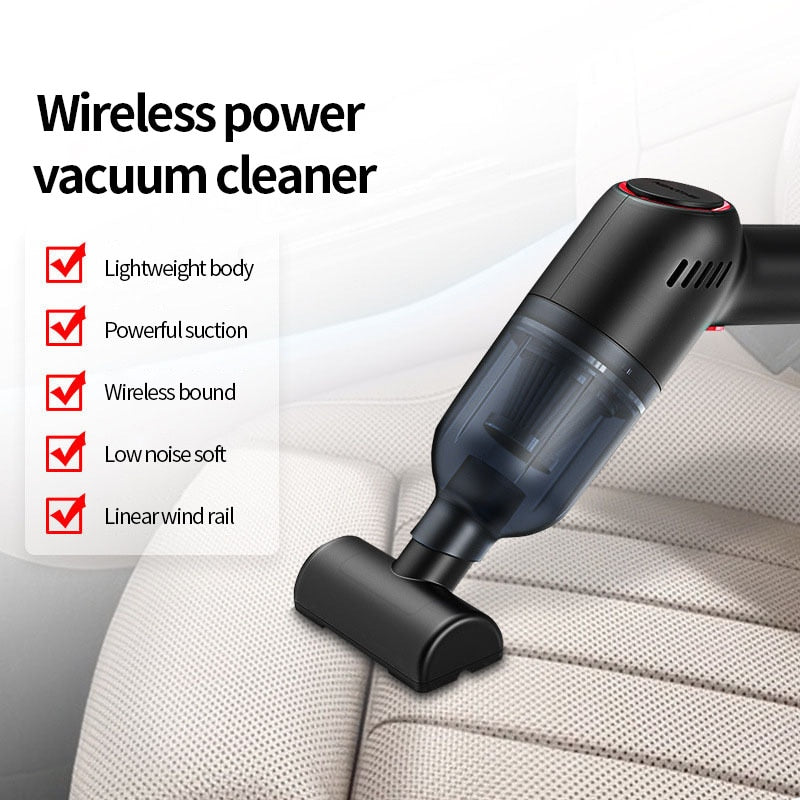 8000Pa Wireless Car Vacuum Cleaner Cordless Handheld Auto Vacuum Home & Car Dual Use Mini Vacuum Cleaner With Built-in Battrery