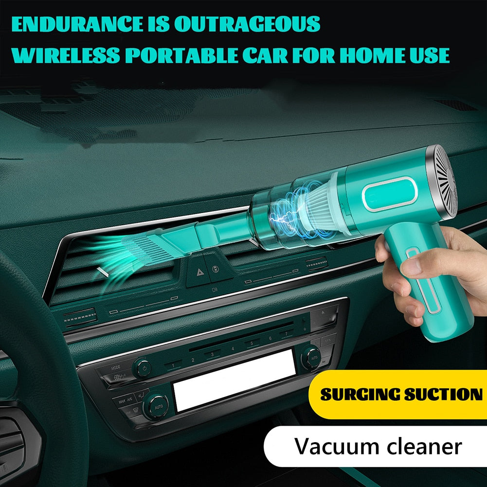 Wireless Car Vacuum Cleaner Car Home Mini Rechargeable Wet Dry Duster for Pet Hair Dust aspiradora sin cable пылесос