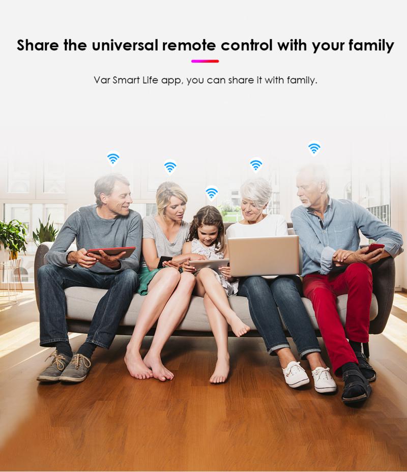 Tuya IR WiFi Remote Control Smart Universal Infrared Smart Home Control for TV DVD AUD AC Works with Alexa Google Home Alice