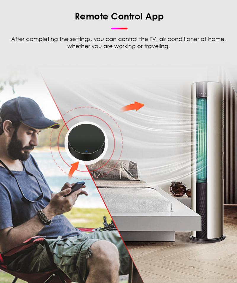 Tuya IR WiFi Remote Control Smart Universal Infrared Smart Home Control for TV DVD AUD AC Works with Alexa Google Home Alice