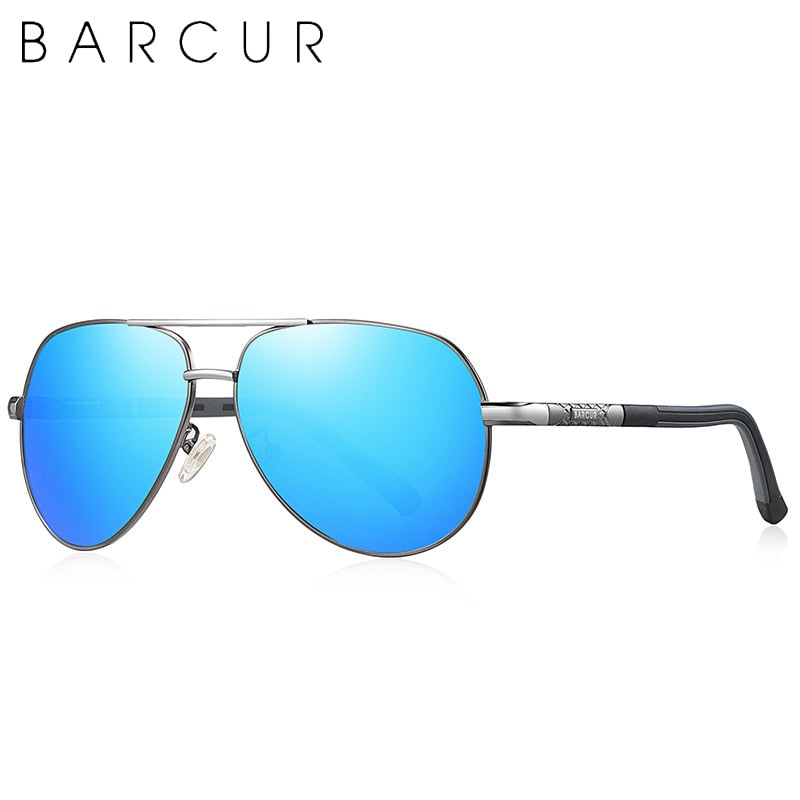 BARCUR Fashion Glasses Hot Style Men sunglasses Polarized UV400 Protection Driving Sun Glass Male Oculos De Sol