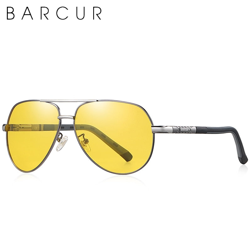 BARCUR Fashion Glasses Hot Style Men sunglasses Polarized UV400 Protection Driving Sun Glass Male Oculos De Sol