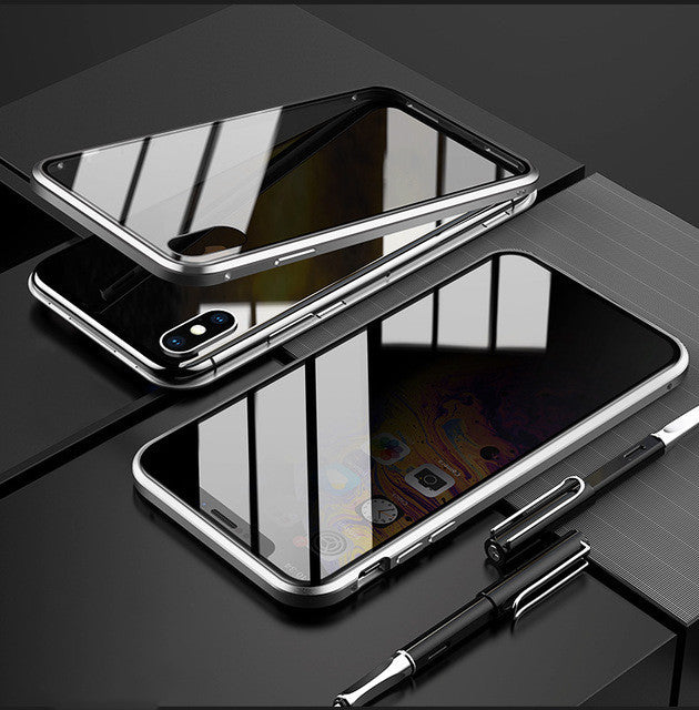 IPhone Case Anti-peep Magnetic Protective Shell Magnetic Privacy Glass Case For Phone