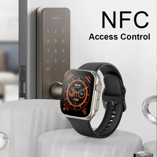 Smart fitness tracker watch with color touchscreen display on wrist