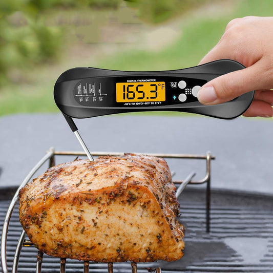 Digital Folding Meat Thermometer Instant Read – Kitchen & BBQ Food Thermometer.