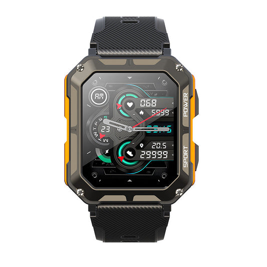 IP68 waterproof smartwatch with 1.83 inch HD display, Bluetooth calling and fitness tracker – heart rate, SpO2 and sleep monitor for iOS and Android.