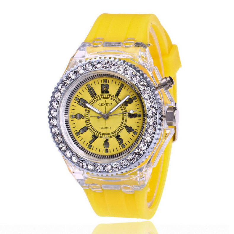 Geneva Ladies Bracelet Watch Quartz Movement Luminous Dial Teens.

