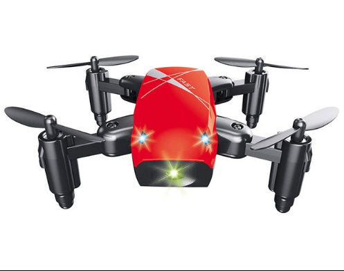S9HW red foldable drone with WiFi camera – buy mini drone with APP control and 360 roll.