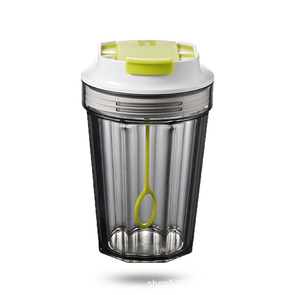 White fluorescent green self-stirring cup – electric drink mixer 350ml .
