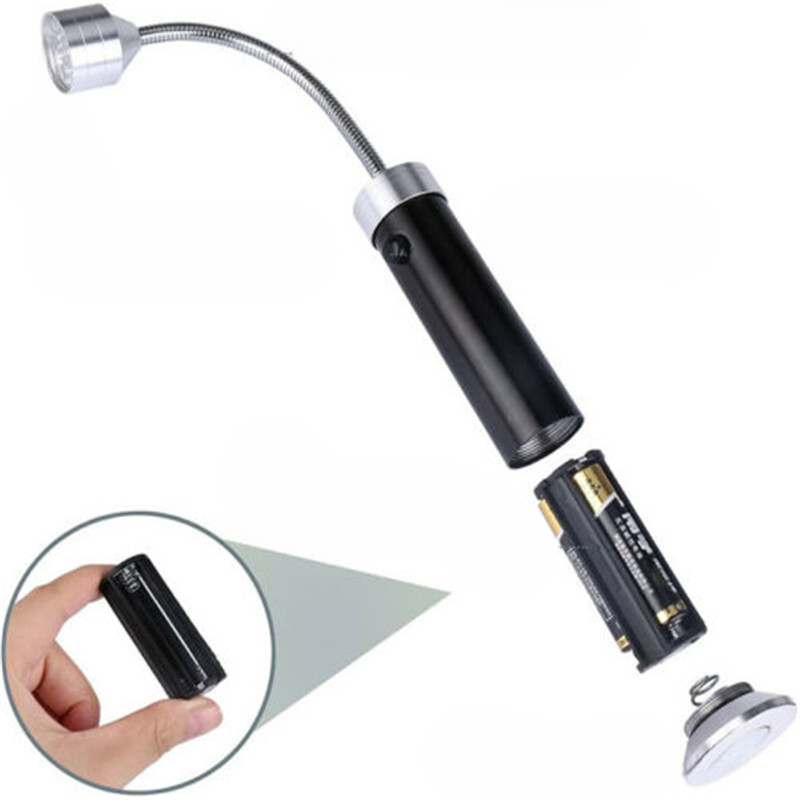 Magnetic Base Close-up – BBQ Grill Light Snap-On Installation.
