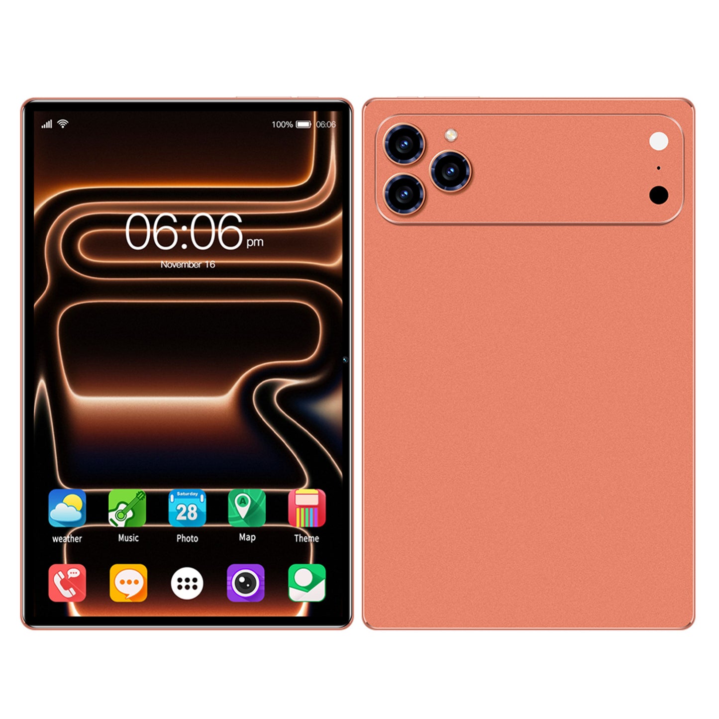 Smart Tablet 16GB RAM 1TB Orange | 11.6" 2.5K Display | 5G SIM Wi-Fi 6 | MTK G99.
