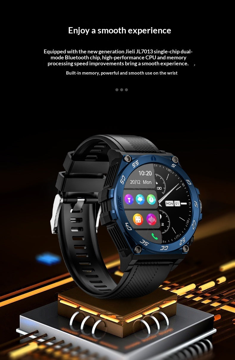 Waterproof smartwatch for men and women – outdoor sport fitness tracker.
