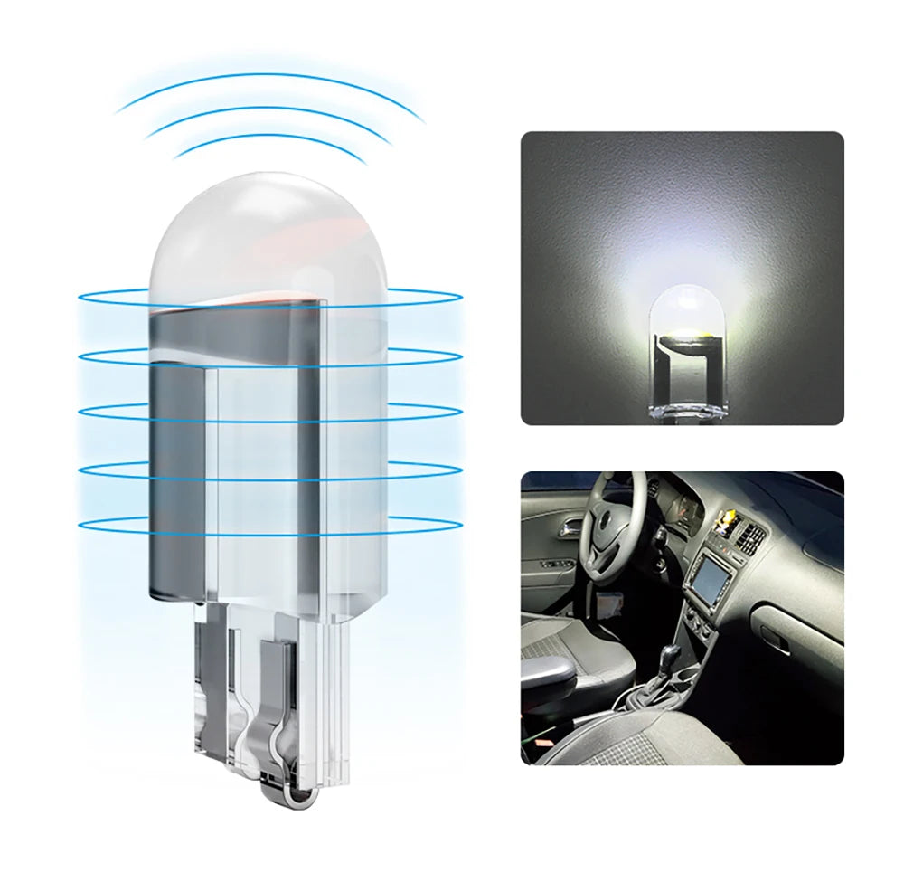 T10 LED product properties 9MM size and specifications.
