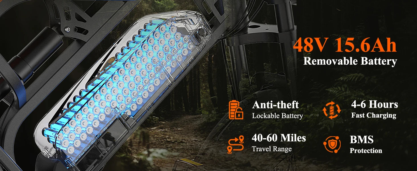 Off-road electric bike Bodywel M16 all-terrain performance.

