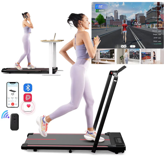 under desk treadmill foldable 300 lbs capacity walking pad.

