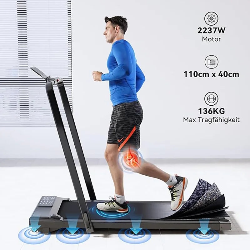 3.0HP treadmill under desk walking pad 300 lbs weight capacity.

