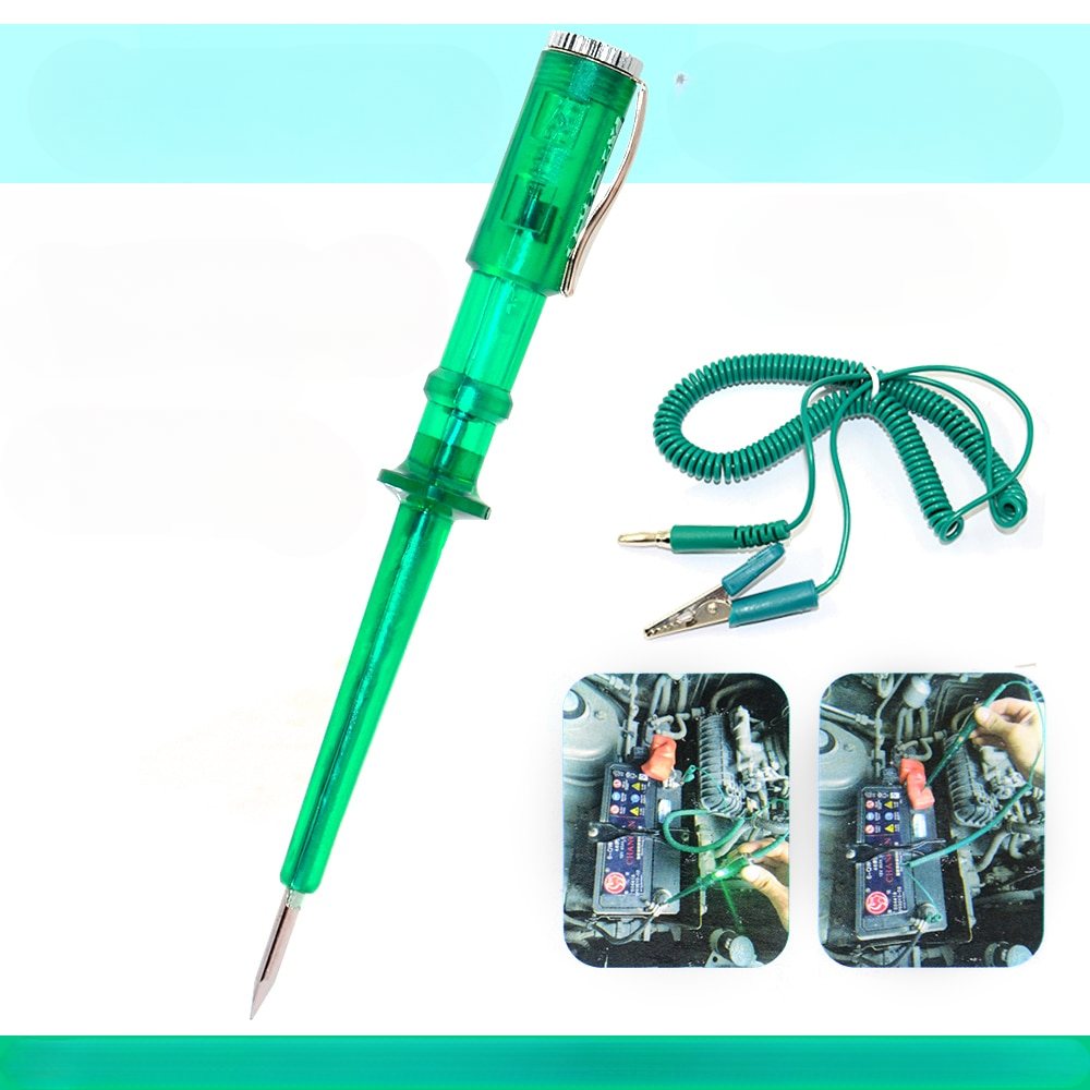 Automotive diagnostic tool testing 6V 12V 24V circuits in cars trucks and motorcycles.
