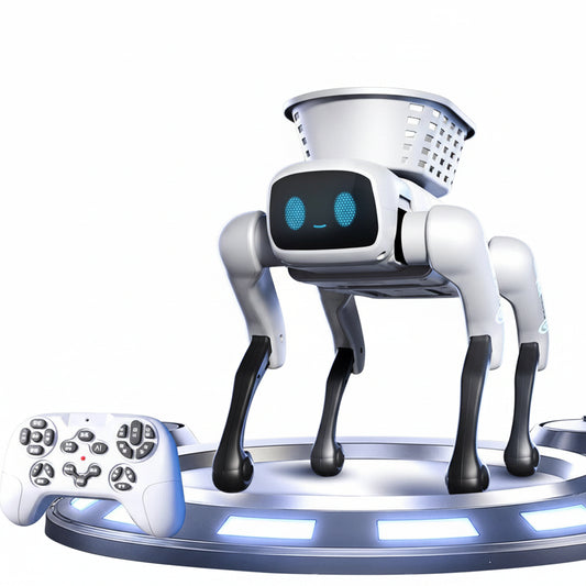 Smart robot dog programmable features 4-wheel drive interactive toy specifications.