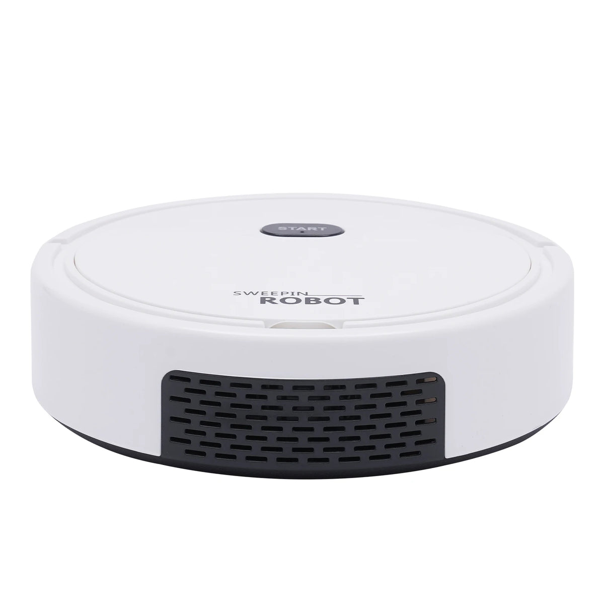 KT205 mini 3-in-1 robot vacuum cleaner for hard floors in white.
