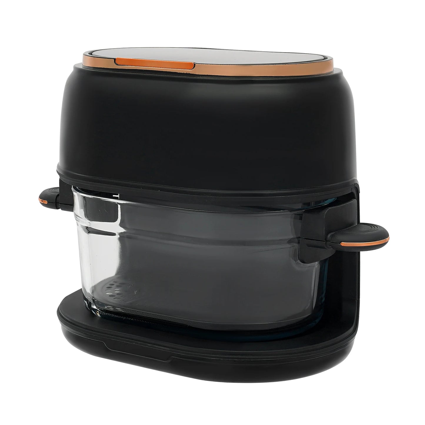 Air fryer safety features cool-touch handle and auto shut-off.
