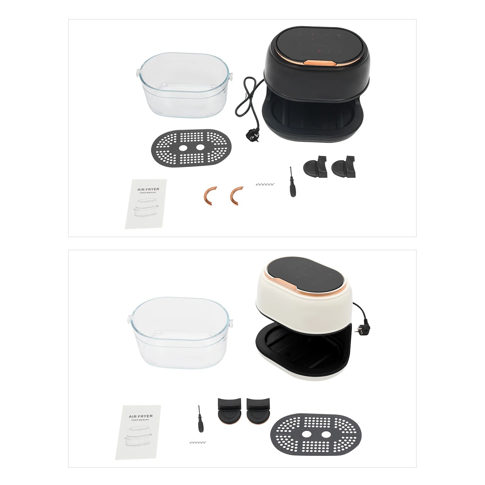 Air fryer 1350W EU plug 220V kitchen appliance.

