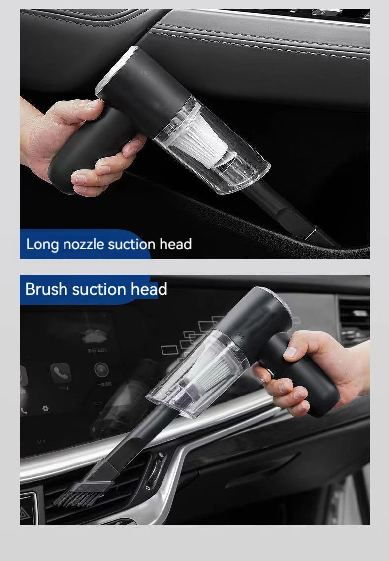 Car Vacuum Cleaner 120000PA Powerful Cleaning Machine Cars Cleaner Mini Wireless Portable Hand held Cleaner for Home Appliance