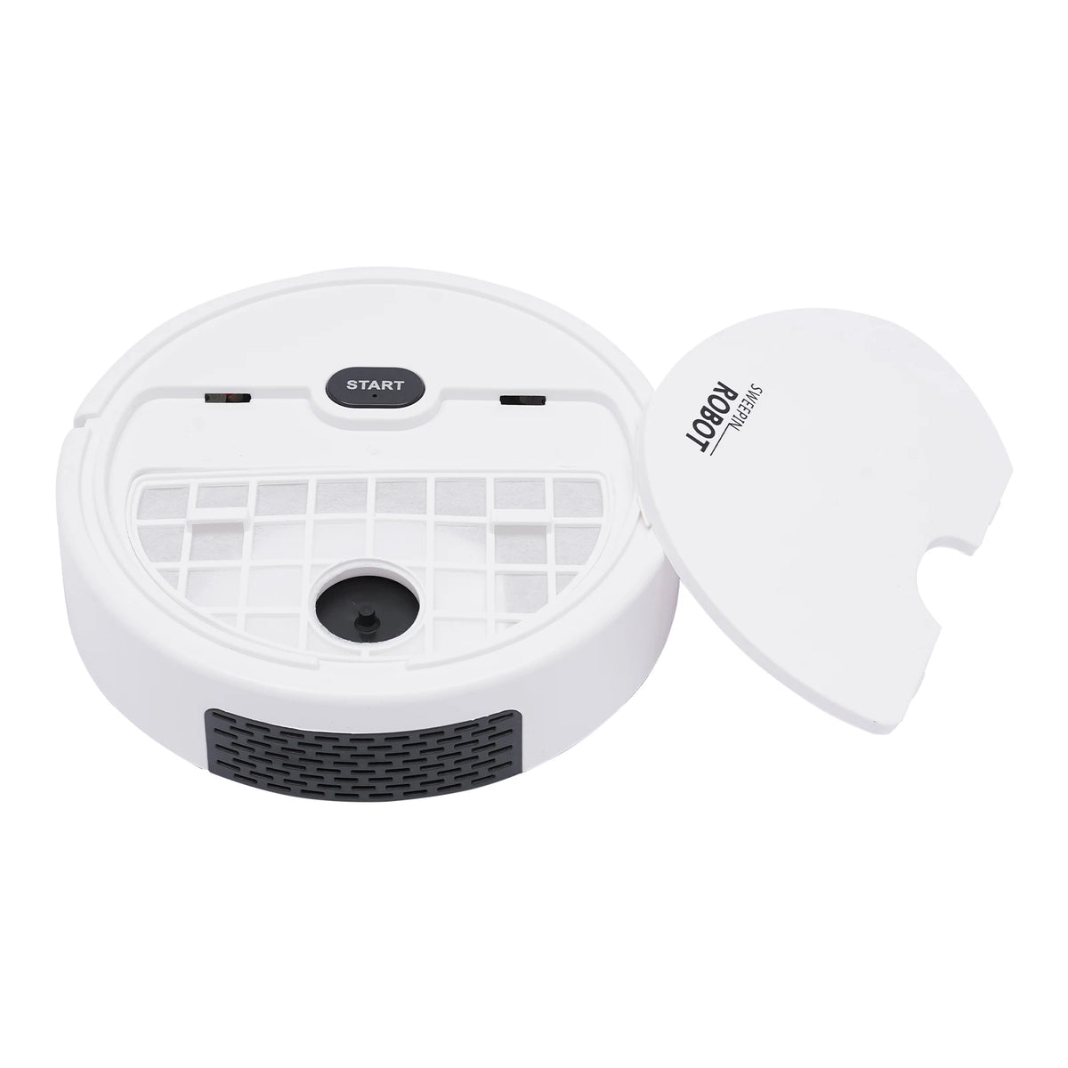 KT205 3-in-1 robot vacuum cleaner with cleaning cloth attachment.
