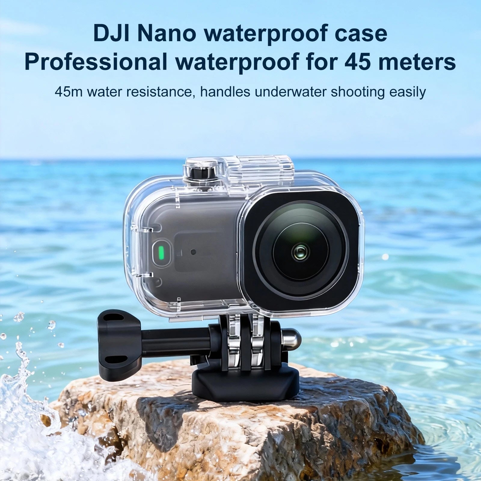DJI Osmo Nano metal cage frame set with cold shoe mount — action camera accessories.
