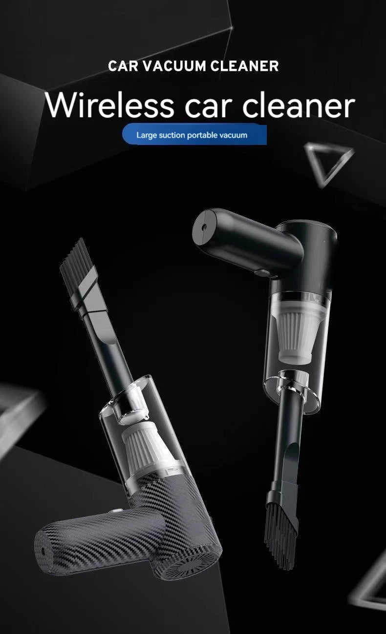 Car Vacuum Cleaner 120000PA Powerful Cleaning Machine Cars Cleaner Mini Wireless Portable Hand held Cleaner for Home Appliance