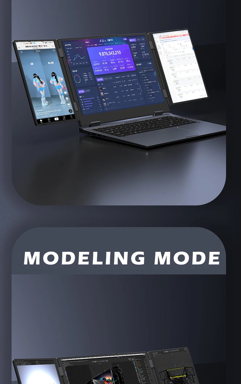 SZBOX MAX16 gaming laptop with Intel Iris Xe graphics and external GPU ready.