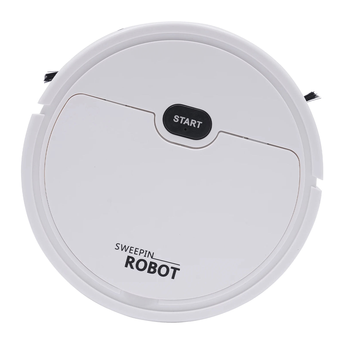 KT205 robot vacuum cleaner top view with one-button start control.
l
