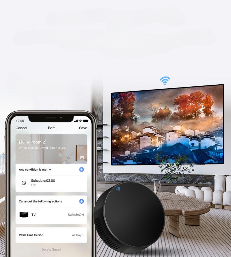 TV Smart Life App remote control – manage TV and AC from smartphone anywhere.

