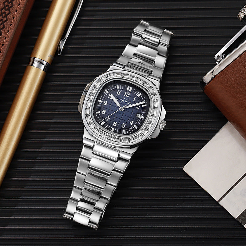 RUOLINDO GD311 Black Men's Watch Stainless Steel Luminous Quartz.
