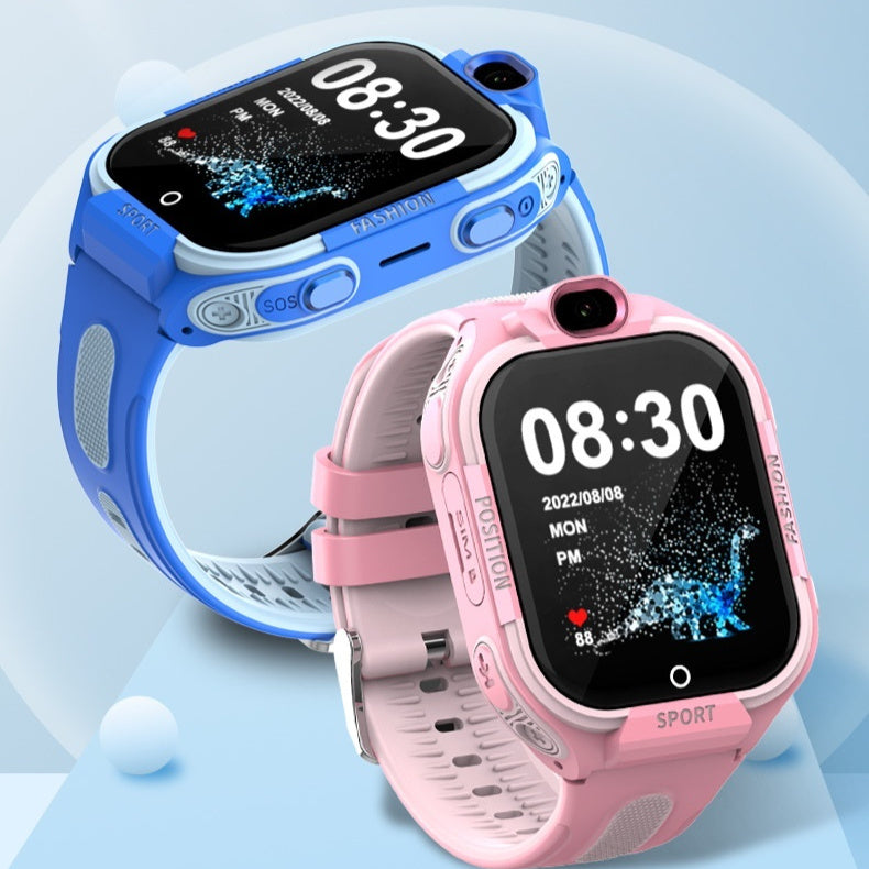 DF99 Kids 4G Smart Watch Phone Black Blue Pink – GPS Tracker Video Call SOS Waterproof.

